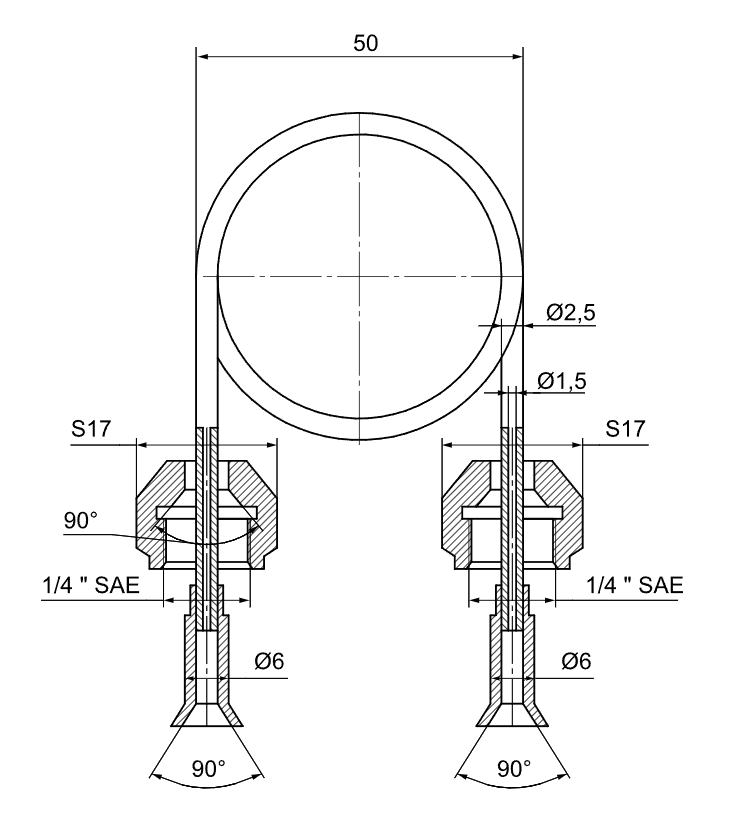 Конструктивное исполнение	ТКМ-2,5.L.НГ.1/4SAE.НГ.1/4SAE