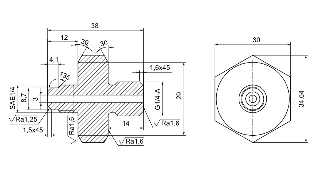Конструктивное исполнение	УПЛ-Н.G1/4.Н.1/4SAE